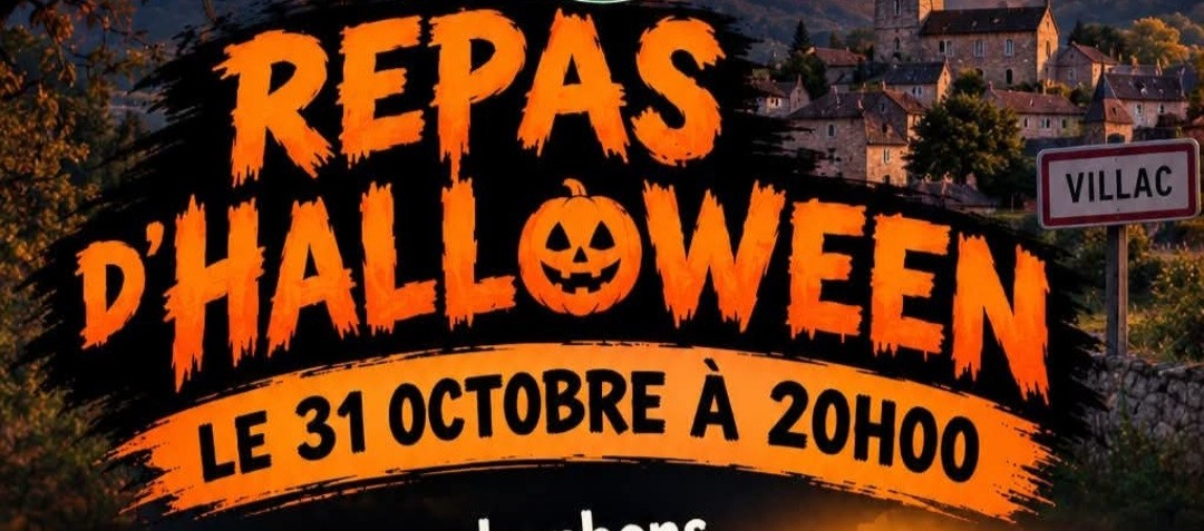 en tête repas d'halloween